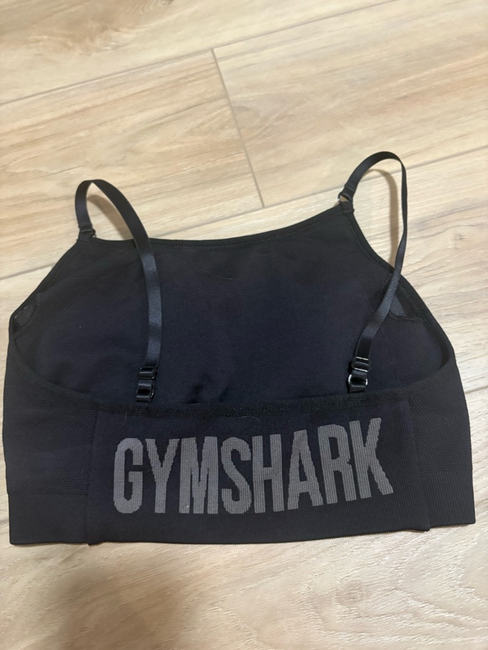 Gymshark Black Logo Seamless Sports Bra